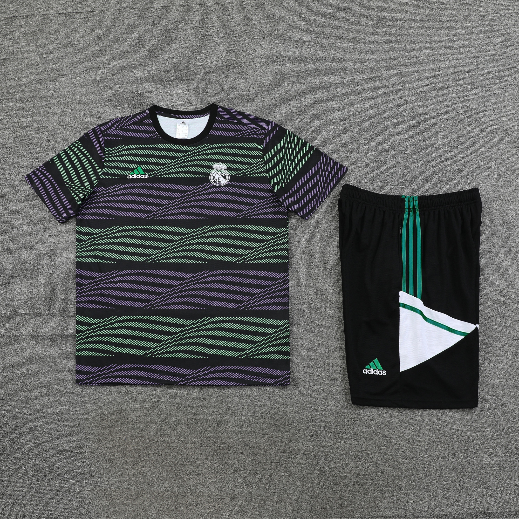 Real Madrid 23-24 Short-Sleeve Training Set - Purple&Green